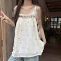 重工刺绣宽松吊带上衣